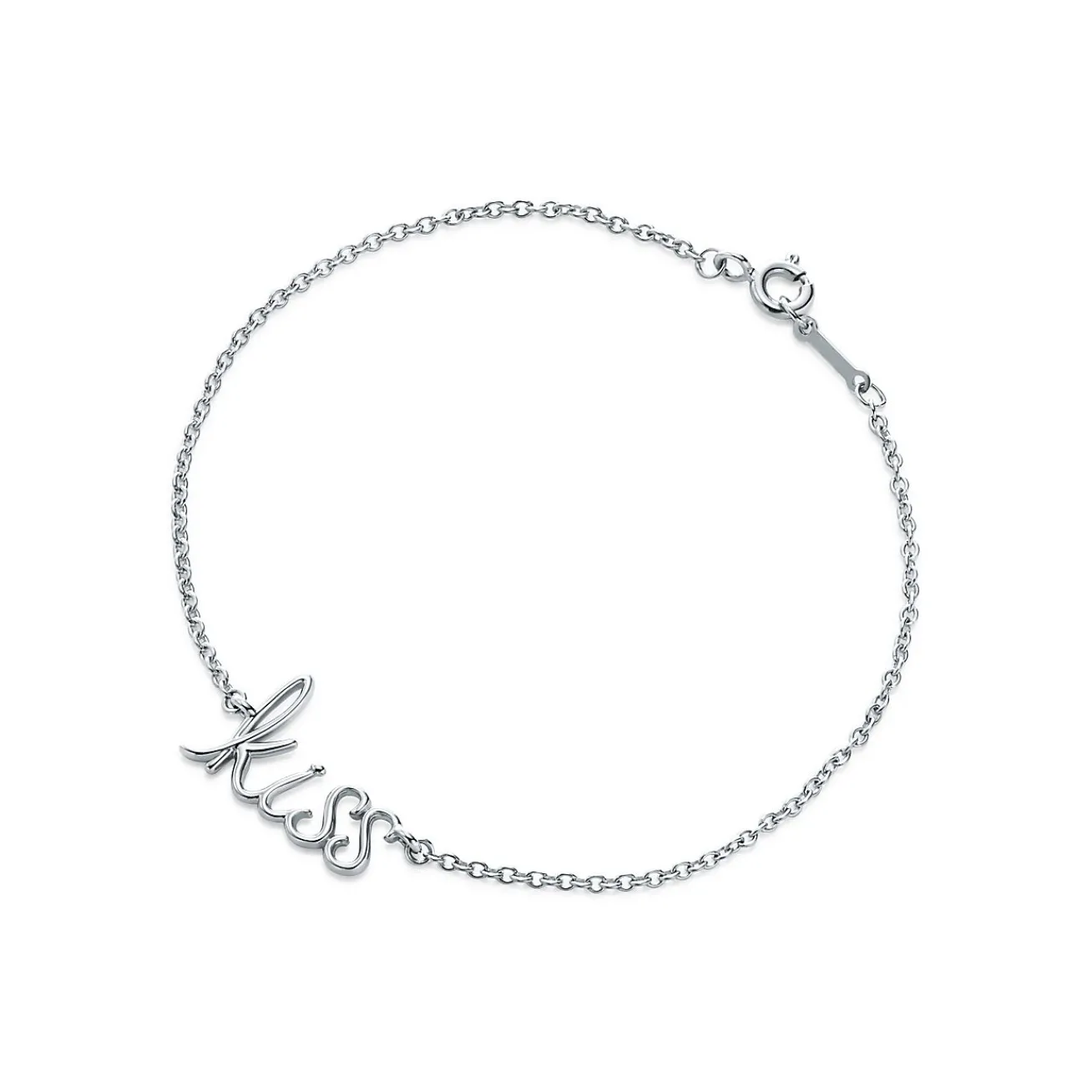 Tiffany & Co. Paloma's Graffiti kiss bracelet in sterling silver, size medium. | ^ Bracelets|Sterling Silver Jewelry