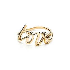 Tiffany & Co. Paloma's Graffiti Love Ring in Yellow Gold, Small | ^ Rings|Gifts for Her