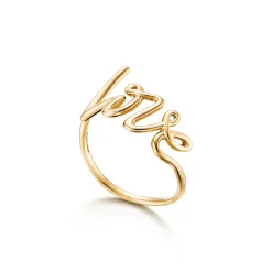 Tiffany & Co. Paloma's Graffiti Love Ring in Yellow Gold, Small | ^ Rings|Gifts for Her