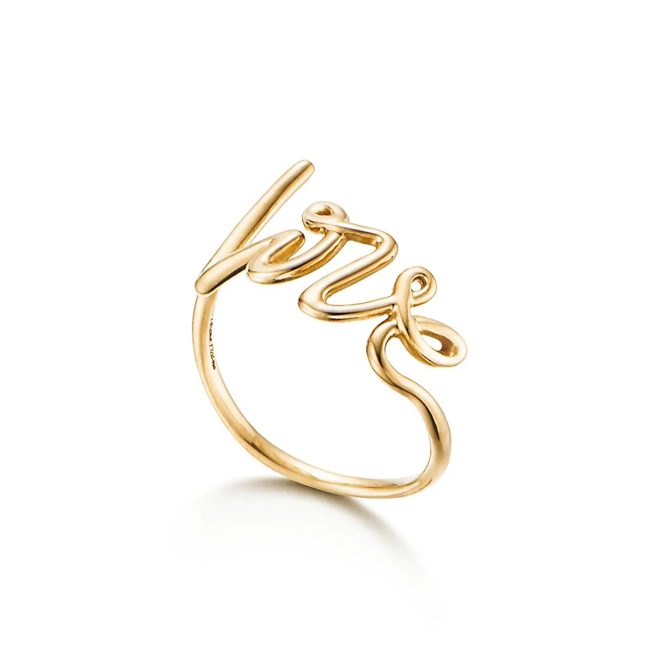 Tiffany & Co. Paloma's Graffiti Love Ring in Yellow Gold, Small | ^ Rings|Gifts for Her