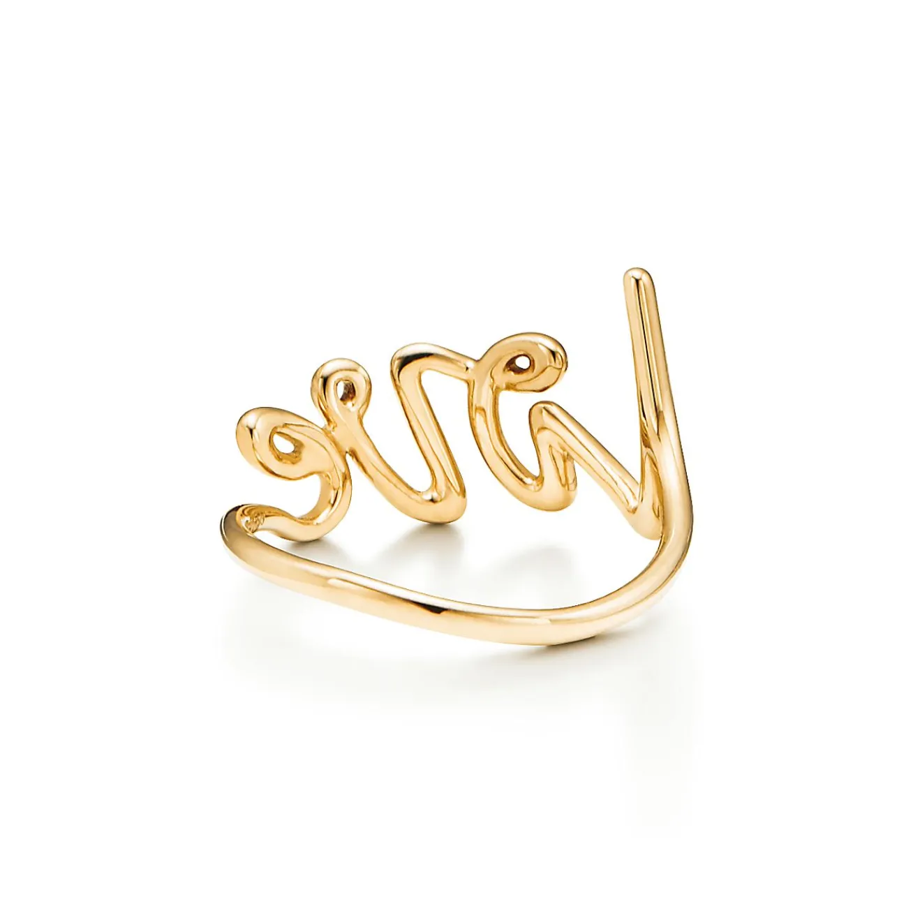 Tiffany & Co. Paloma's Graffiti Love Ring in Yellow Gold, Small | ^ Rings|Gifts for Her