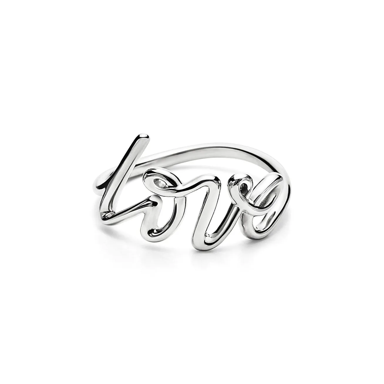 Tiffany & Co. Paloma's Graffiti Love Ring in Silver, Small | ^ Rings|Gifts for Her