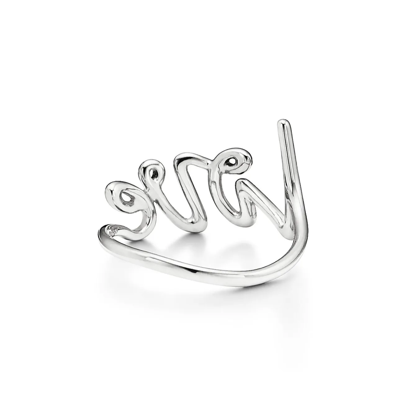 Tiffany & Co. Paloma's Graffiti Love Ring in Silver, Small | ^ Rings|Gifts for Her
