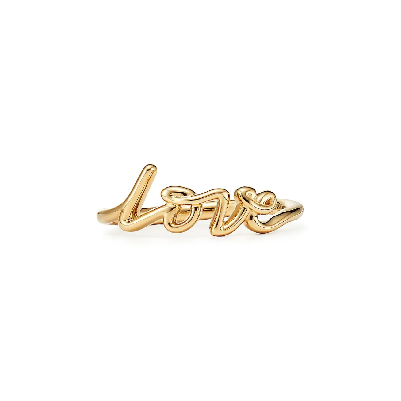 Tiffany & Co. Paloma's Graffiti Love Ring in Yellow Gold, Mini | ^ Rings|Gold Jewelry