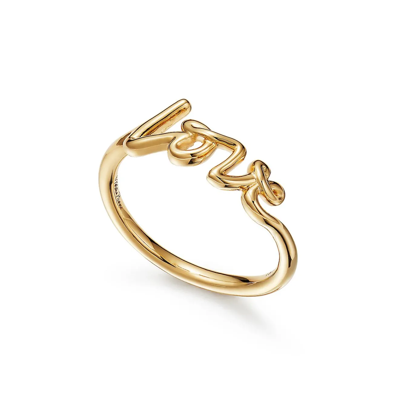 Tiffany & Co. Paloma's Graffiti Love Ring in Yellow Gold, Mini | ^ Rings|Gold Jewelry