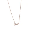 Tiffany & Co. Paloma's Graffiti peace pendant in 18k rose gold with diamonds, mini. | ^ Necklaces & Pendants|Rose Gold Jewelry