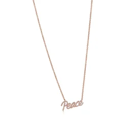 Tiffany & Co. Paloma's Graffiti peace pendant in 18k rose gold with diamonds, mini. | ^ Necklaces & Pendants|Rose Gold Jewelry