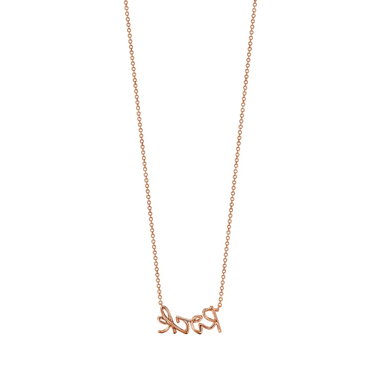 Tiffany & Co. Paloma's Graffiti rock pendant in 18k rose gold with diamonds. | ^ Necklaces & Pendants|Rose Gold Jewelry