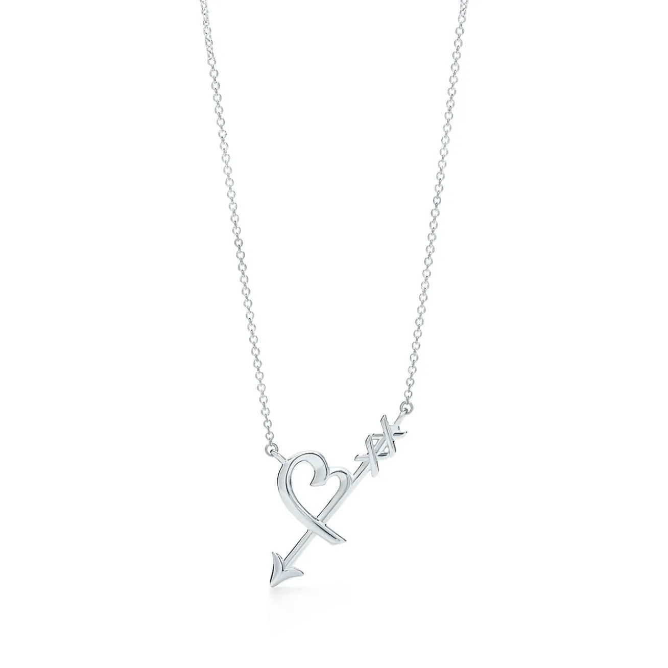 Tiffany & Co. Paloma's Graffiti Sterling Silver Heart & Arrow Pendant | ^ Necklaces & Pendants|Sterling Silver Jewelry