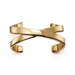 Tiffany & Co. Paloma's Graffiti X cuff in 18k gold, medium. | ^ Bracelets|Gold Jewelry