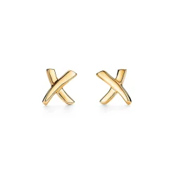 Tiffany & Co. Paloma's Graffiti X earrings in 18k gold, mini. | ^ Earrings|Gold Jewelry