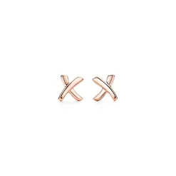 Tiffany & Co. Paloma's Graffiti X earrings in 18k rose gold. | ^ Earrings|Rose Gold Jewelry
