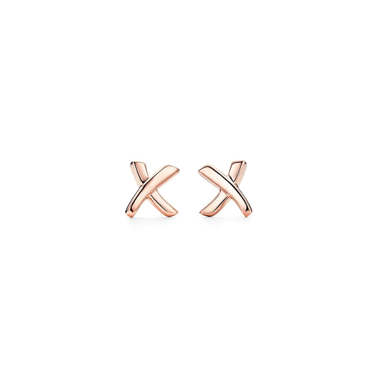 Tiffany & Co. Paloma's Graffiti X earrings in 18k rose gold. | ^ Earrings|Rose Gold Jewelry