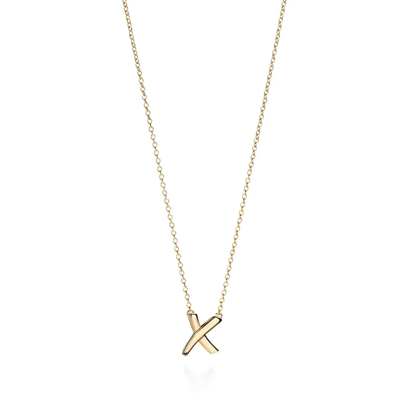 Tiffany & Co. Paloma's Graffiti X pendant in 18k gold, small. | ^ Necklaces & Pendants|Gold Jewelry