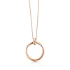 Tiffany & Co. Paloma's Melody circle pendant in 18k rose gold, small. | ^ Necklaces & Pendants|Rose Gold Jewelry