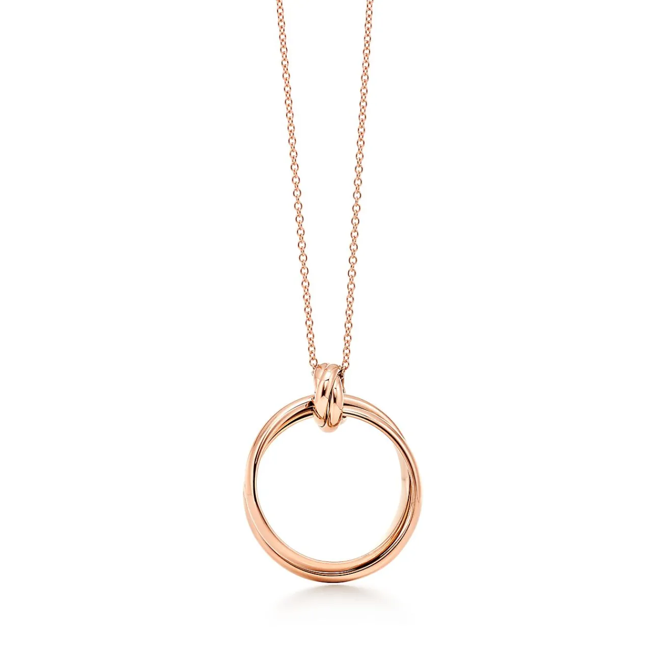 Tiffany & Co. Paloma's Melody circle pendant in 18k rose gold, small. | ^ Necklaces & Pendants|Rose Gold Jewelry