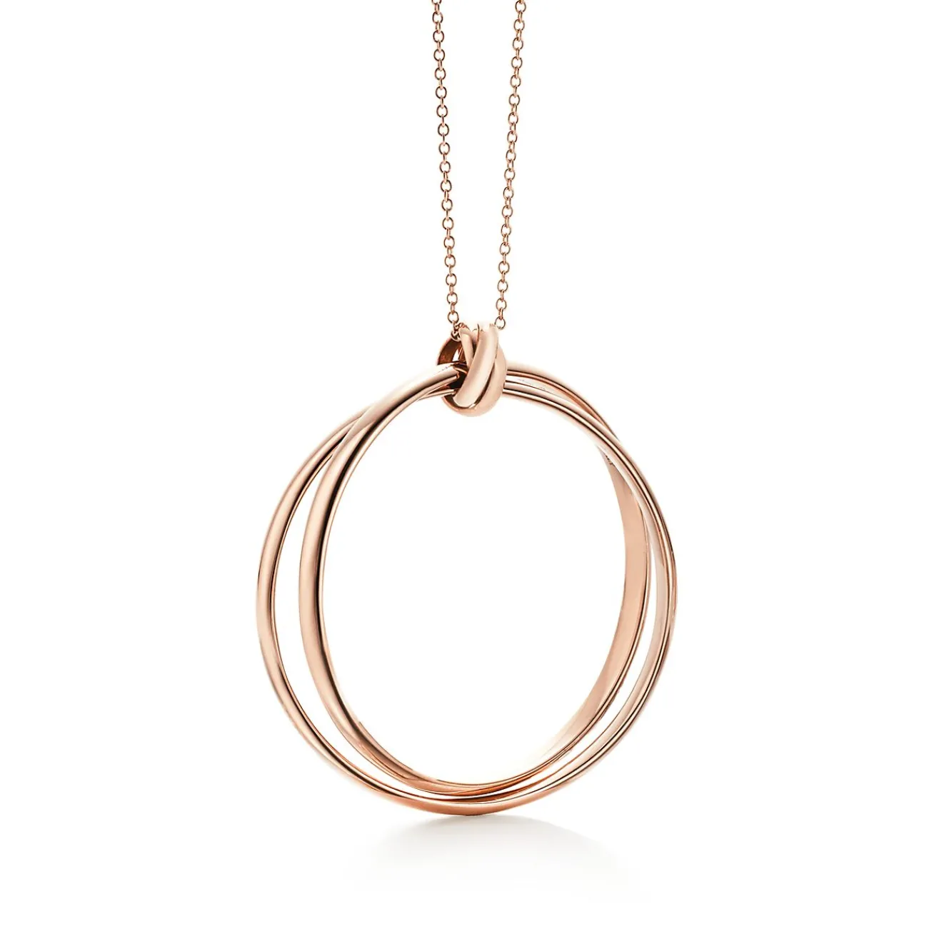 Tiffany & Co. Paloma's Melody circle pendant in 18k rose gold, large. | ^ Necklaces & Pendants|Rose Gold Jewelry