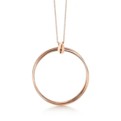 Tiffany & Co. Paloma's Melody circle pendant in 18k rose gold, large. | ^ Necklaces & Pendants|Rose Gold Jewelry
