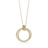 Tiffany & Co. Paloma's Melody circle pendant in 18k gold with diamonds, small. | ^ Necklaces & Pendants|Gold Jewelry