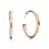 Tiffany & Co. Paloma's Melody hoop earrings in 18k rose gold, large. | ^ Hoop Earrings|Rose Gold Jewelry