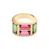 Tiffany & Co. Paloma's Studio baguette four-stone ring in 18k gold with gemstones. | ^ Rings|Gold Jewelry