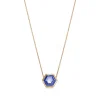 Tiffany & Co. Paloma's Studio hexagon pendant in 18k gold with a tanzanite. | ^ Necklaces & Pendants|Gold Jewelry