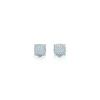Tiffany & Co. Paloma's Sugar Stacks earrings in 18k white gold with diamonds. | ^ Earrings|Diamond Jewelry