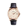 Tiffany & Co. Patek Philippe Calatrava men's watch in 18k rose gold with a leather strap. | ^ Patek Philippe