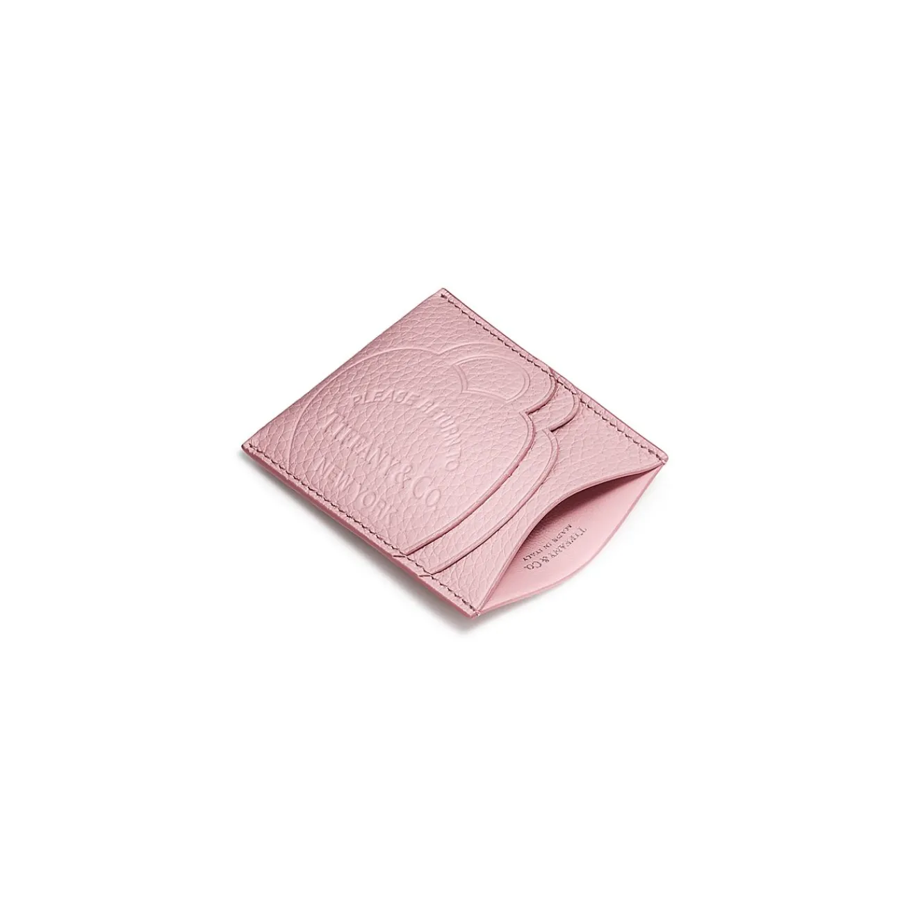 Tiffany & Co. Return to Tiffany® Card Case in Crystal Pink Leather | ^Women Business Gifts|Small Leather Goods