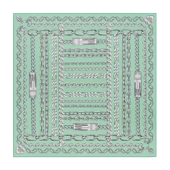 Tiffany & Co. Return to Tiffany® Chains Square Scarf in Jade-colored Silk | ^Women Tiffany Blue® Gifts|Scarves & Stoles