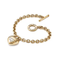Tiffany & Co. Return to Tiffany® Full Heart Toggle Bracelet in Yellow Gold | ^ Bracelets|New Jewelry