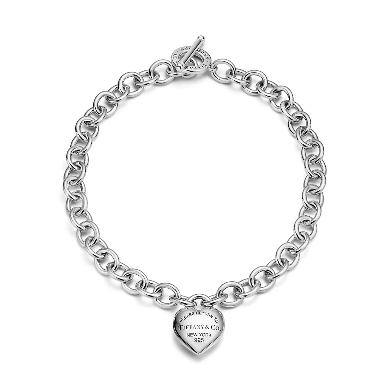 Tiffany & Co. Return to Tiffany® Full Heart Toggle Necklace in Sterling Silver | ^ Necklaces & Pendants|Gifts for Her