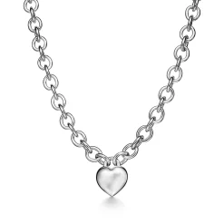 Tiffany & Co. Return to Tiffany® Full Heart Toggle Necklace in Sterling Silver | ^ Necklaces & Pendants|Gifts for Her