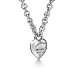 Tiffany & Co. Return to Tiffany® Full Heart Toggle Pendant in Sterling Silver | ^ Necklaces & Pendants|Gifts for Her