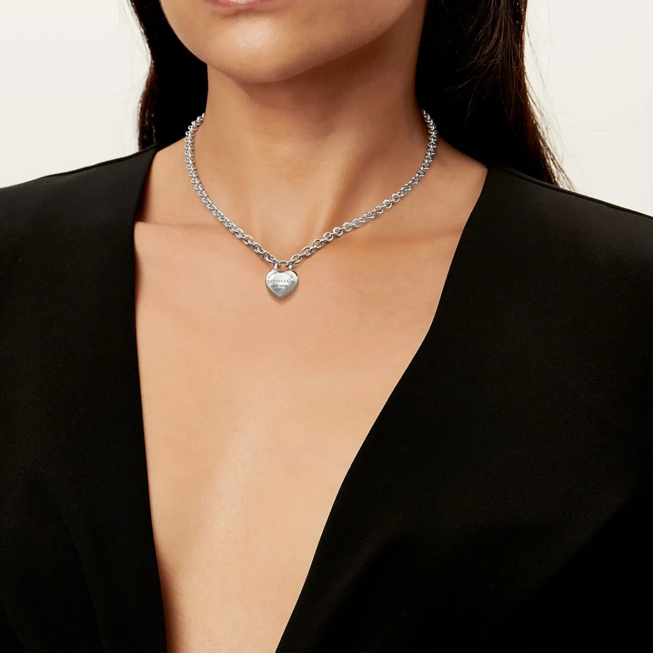 Tiffany & Co. Return to Tiffany® Full Heart Toggle Pendant in Sterling Silver | ^ Necklaces & Pendants|Gifts for Her