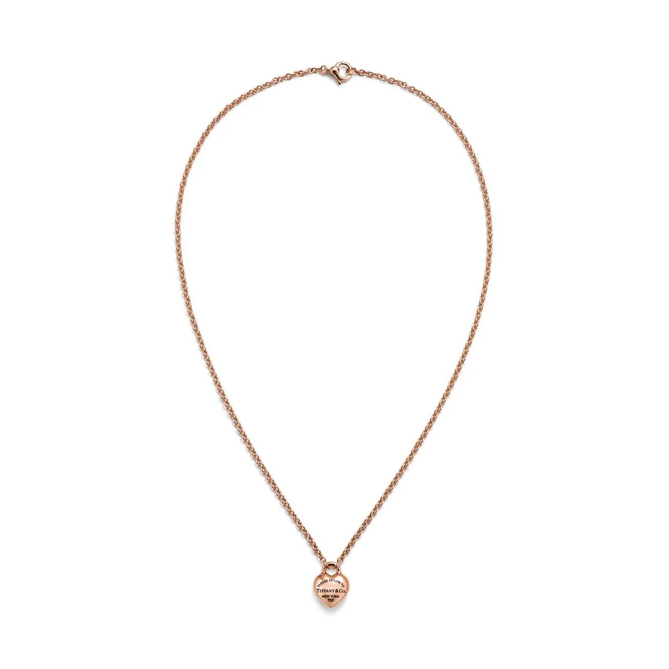 Tiffany & Co. Return to Tiffany® Full Heart Pendant in Rose Gold | ^ Necklaces & Pendants|New Jewelry