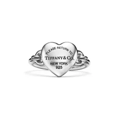 Tiffany & Co. Return to Tiffany® Full Heart Ring in Sterling Silver | ^ Rings|Gifts for Her