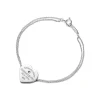Tiffany & Co. Return to Tiffany® Heart Double Chain Bracelet in Silver with a Diamond, Small | ^ Bracelets|Sterling Silver Jewelry