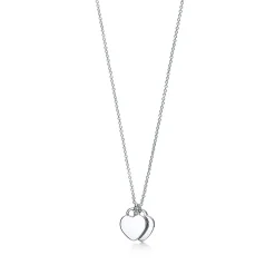 Tiffany & Co. Return to Tiffany® Heart Pendant and Earrings Set in Silver with Diamonds, Mini | ^ Gifts for Her|Her