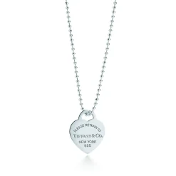Tiffany & Co. Return to Tiffany® heart tag pendant in sterling silver, large. | ^ Necklaces & Pendants|Sterling Silver Jewelry