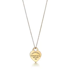 Tiffany & Co. Return to Tiffany® Heart Tag Pendant in Yellow Gold | ^ Necklaces & Pendants|Gifts for Her