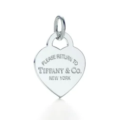 Tiffany & Co. Return to Tiffany® Heart Tag Charm in Silver, Medium | ^ Sterling Silver Jewelry|Return to Tiffany®