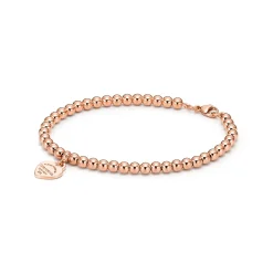 Tiffany & Co. Return to Tiffany® Heart Tag Bead Bracelet in Rose Gold, 4 mm | ^ Bracelets|Rose Gold Jewelry