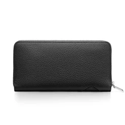 Tiffany & Co. Return to Tiffany® Large Zip Wallet in Black Leather | ^Women Small Leather Goods|Women's Accessories