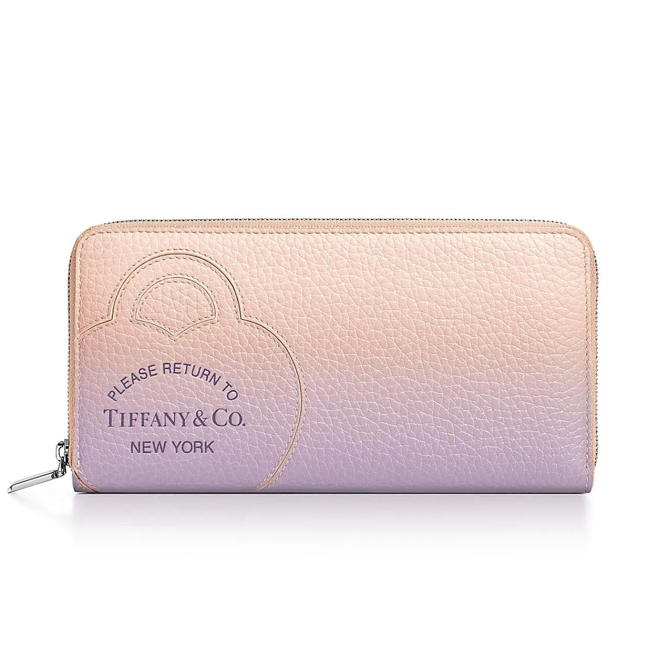 Tiffany & Co. Return to Tiffany® Large Zip Wallet in Infinity Morganite Leather | ^Women Small Leather Goods|Women's Accessories