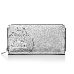 Tiffany & Co. Return to Tiffany® Large Zip Wallet in Silver-colored Leather | ^Women Small Leather Goods|Women's Accessories