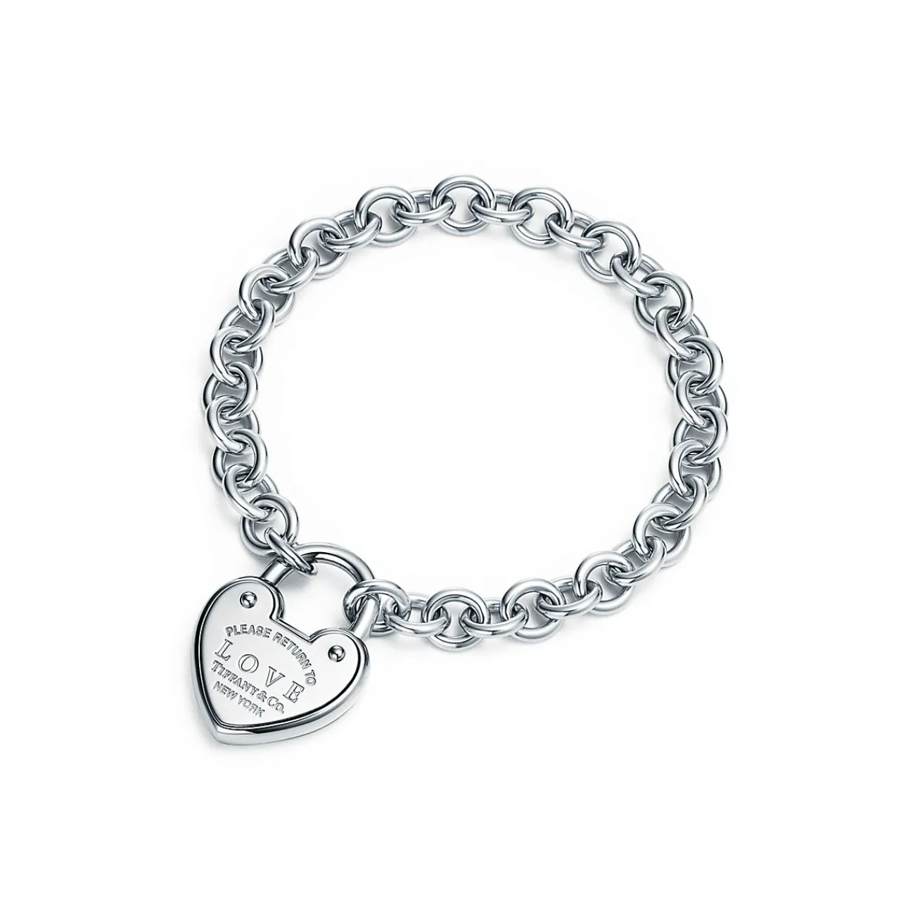 Tiffany & Co. Return to Tiffany® Love Lock Bracelet in Silver, Medum | ^ Bracelets|Sterling Silver Jewelry