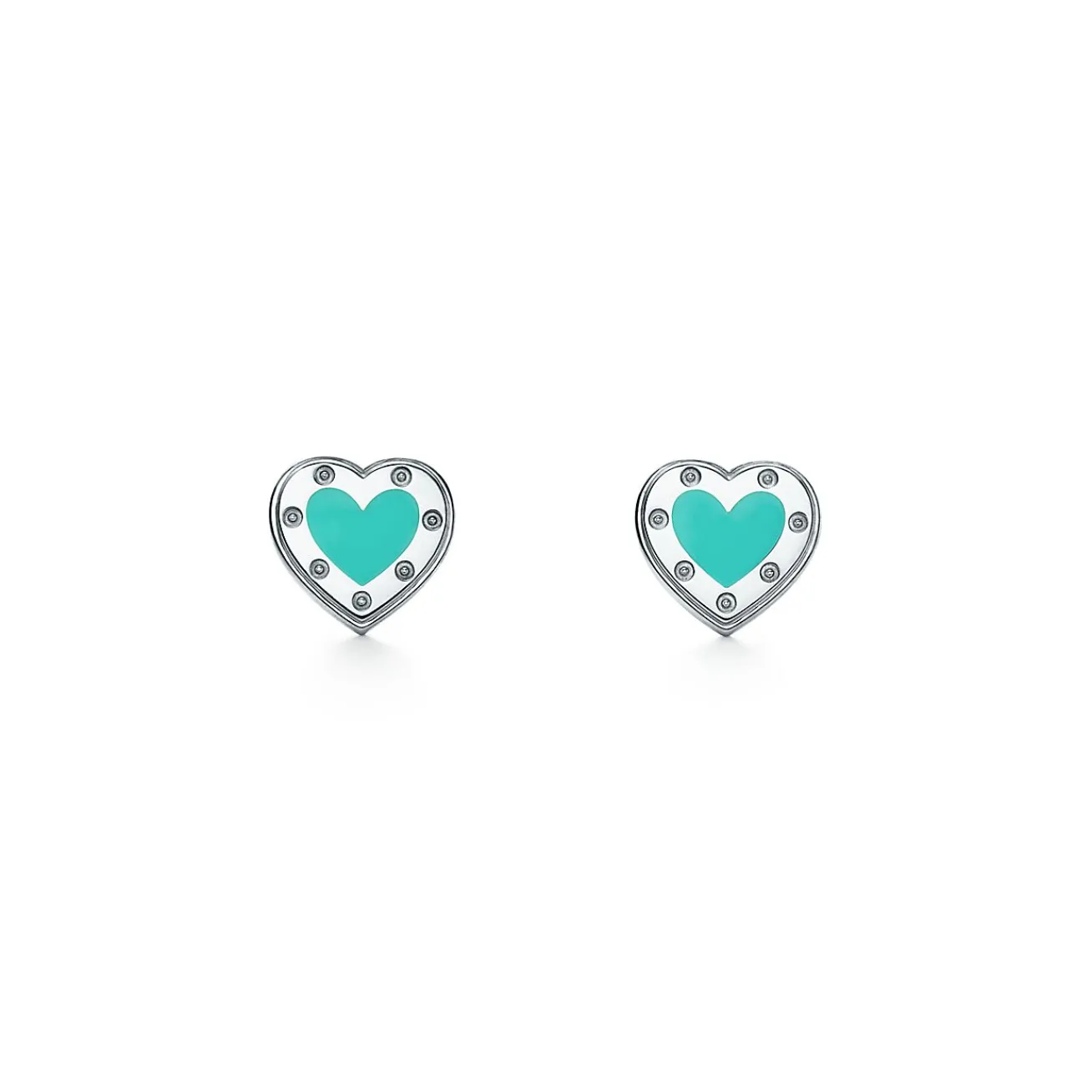 Tiffany & Co. Return to Tiffany® Love Tiffany Blue® Heart Earrings in Silver, Mini | ^ Earrings|Sterling Silver Jewelry