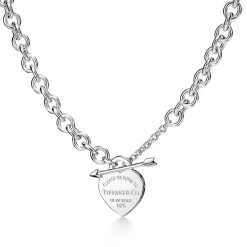 Tiffany & Co. Return to Tiffany® Lovestruck Heart Tag Necklace in Silver, Medium | ^ Necklaces & Pendants|Gifts for Her