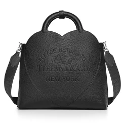 Tiffany & Co. Return to Tiffany® Medium Tote Bag in Black Leather | ^Women Bags|Women's Accessories
